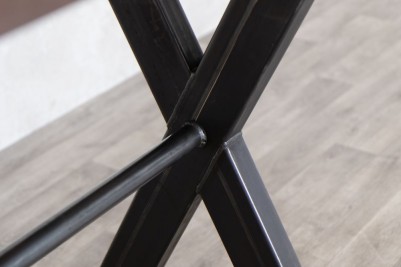 Halifax Metal Top X-Frame Poseur Table